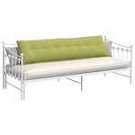 vidaXL Coussin de Dos Vert clair 200 x 19 x 50 cm tissu