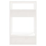 vidaXL Bibliothèque/Séparateur de pièce Blanc 41x35x57 cm Pin massif