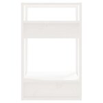 vidaXL Bibliothèque/Séparateur de pièce Blanc 41x35x57 cm Pin solide