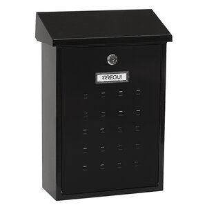 Boîte aux Lettres en Acier  Premium E5604  Anti-pluie  Facile à Installer  Noir