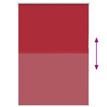 vidaXL Store enrouleur occultant rouge largeur du tissu 110 7 cm