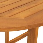 vidaXL Table de Jardin Marron 78 x 46 x 75 cm Bois d'Acacia Massif
