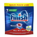 Powerball All in One Max Pastilles Lave-Vaisselle Spécial Graisses Incrustées - 45 pas... FINISH