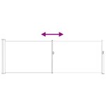 vidaXL Store latéral rétractable 500 x 100 cm Polyester Rectangulaire