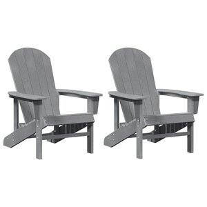 vidaXL Mobilier de jardin lounge 2 Pièces Gris clair 74 x 82 x 90 cm