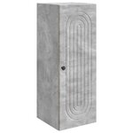 vidaXL Armoire Murale Gris béton 33 x 34 5 x 90 cm Bois d'ingénierie