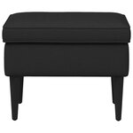 vidaXL Pouf Noir 55 x 35 x 41 cm Tissu