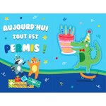 Carte Musicale D'anniversaire - Animaux - Draeger paris