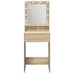 vidaXL Coiffeuse avec éclairage LED en chêne Sonoma  50x41x135 cm