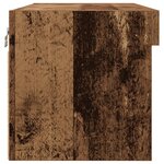 Meubles TV vidaXL avec lumières LED 2 Pièces Bois ancien 80x30x30 cm