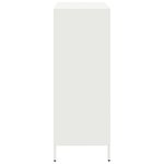 vidaXL Buffet haut blanc 68x39x103 5 cm acier
