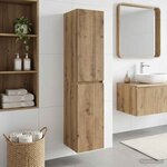 vidaXL Cabinet de Salle de Bain Mural Chêne artisanal