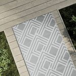 vidaXL Tapis d'extérieur gris 80x250 cm PP