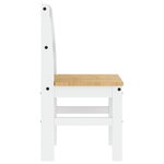 vidaXL Chaises à manger lot de 2 Panama blanc bois massif de pin