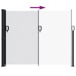 vidaXL Auvent latéral rétractable blanc 170x300 cm