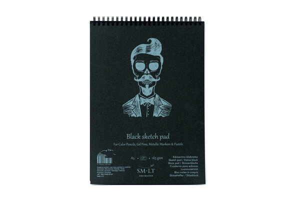 Bloc Spirale SM-LT A5 Dessin Noir 20 feuilles 165 g/m²
