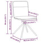 vidaXL Chaises à manger lot de 2 Lin