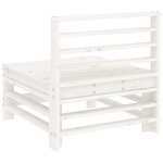 vidaXL Canapés centraux de jardin 2 Pièces blanc bois de pin massif