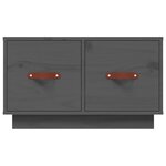vidaXL Table basse Gris 60x53x35 cm Bois massif de pin