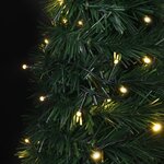 vidaXL Sapin de Noël artificiel pré-éclairé avec guirlandes vert 150cm