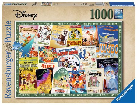 Ravensburger puzzle 1000 pièces - posters vintage disney - La Poste