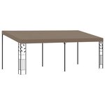 vidaXL Belvédère mural 6x3x2 5 m Taupe