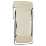 vidaXL Chaises plage pliantes lot de 2 textilène acier enduit poudre
