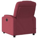vidaXL Fauteuil de massage inclinable Rouge bordeaux Tissu