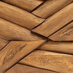 vidaXL Table basse Bois de teck massif 110x35x38 cm