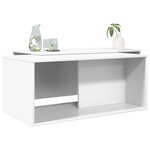 vidaXL Ensemble de tables basses 2 Pièces Blanc Bois d'ingénierie