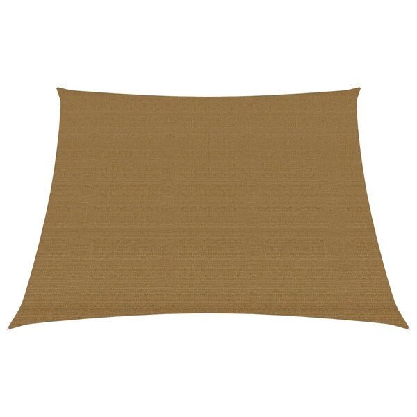 vidaXL Voile d'ombrage 160 g/m² Taupe 4/5x3 m PEHD