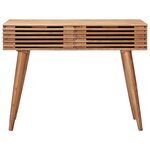 vidaXL Bureau Fait Main Marron Teck Bois d'Acacia Massif