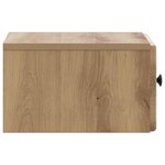 vidaXL Cabinet de chevet mural Chêne artisanal 34 5 x 33 x 20 cm