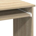 vidaXL Bureau avec étagères chêne sonoma 84x40x78 cm
