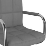 vidaXL Chaise de salle à manger Gris clair Tissu