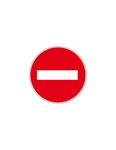 (PANNEAU D'INTERDICTION) Panneau d'interdiction - "interdit de passer sous la cha"