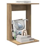 vidaXL Table d'appoint Chêne artisanal 40 x 38 x 62 5 cm