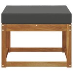 vidaXL Pouf d'Extérieur Bois d'Acacia Massif Naturel