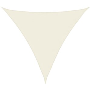 vidaXL Voile de parasol tissu oxford triangulaire 4 5x4 5x4 5 m crème