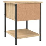 vidaXL Table de chevet chêne sonoma 34x35 5x45 cm bois d'ingénierie
