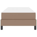 vidaXL Cadre de lit avec matelas Cappuccino 90 x 190 cm tissu
