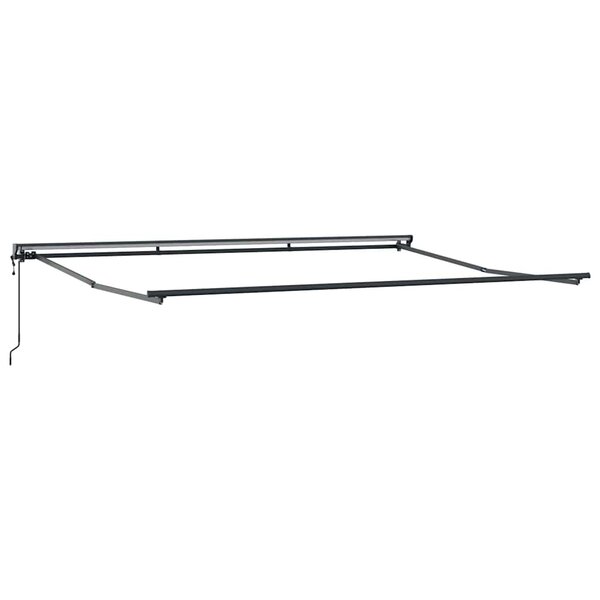 vidaXL Cadre d'auvent Réglable Anthracite 4 5 × 3 m Acier