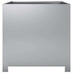 vidaXL Jardinière 50x50x50 cm acier galvanisé