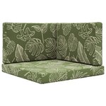 vidaXL Coussin de canapé d'extérieur Polyester Modèle feuille