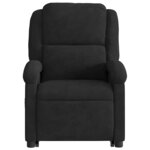 vidaXL Fauteuil inclinable Noir Velours