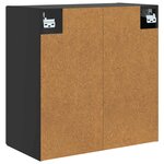 vidaXL Armoire Murale 59 x 31 x 60 cm Bois d'ingénierie Noir