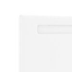 vidaXL Tête de lit LED Blanc 100 cm Cuir synthétique