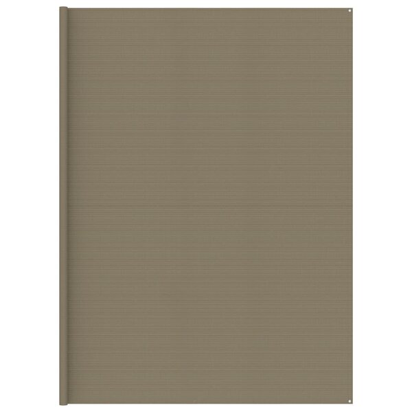 vidaXL Tapis de tente 400x400 cm Taupe