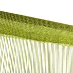 vidaXL Rideau en fils 2 Pièces 100 x 250 cm Vert