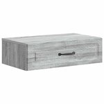 vidaXL Table d'appoint murale Sonoma gris 59 x 34 5 x 17 cm